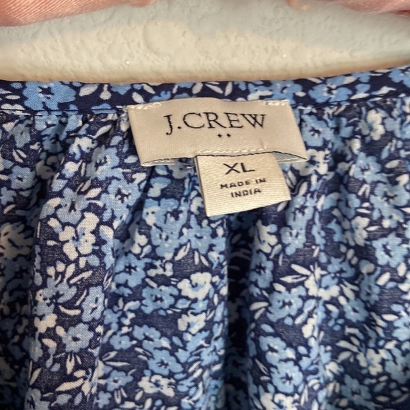 J crew Printed ruffle-trim peasant top - Picture 5 of 6